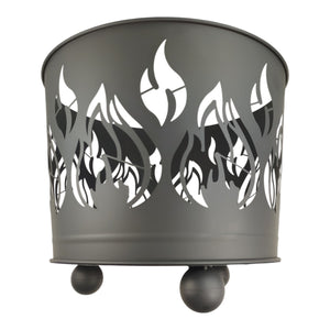 Feuerkorb mit Flammenmotiv - Lagerfeuer Feuertonne