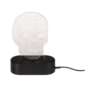 Totenkopf Dekolampe mit Farbwechsel und USB-Kabel