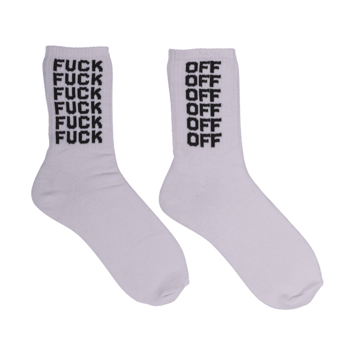 Fuck Off Tennis Socken in 42-46