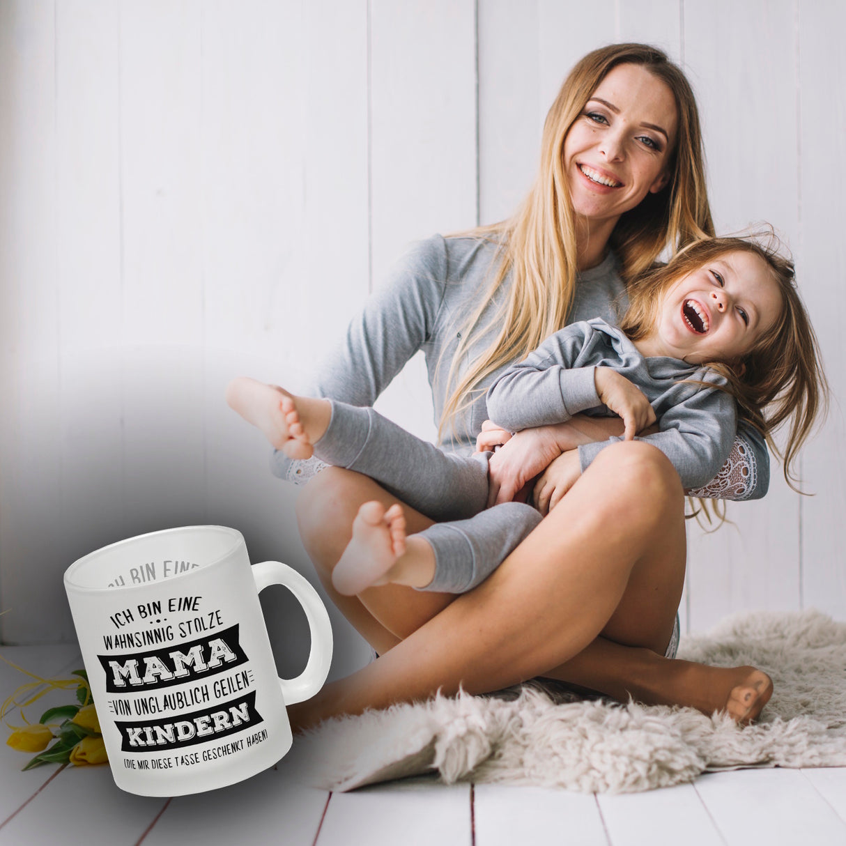 Ich bin eine wahnsinnig stolze Mama Kaffeebecher mit lustigem Spruch