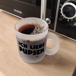 Ich liebe pupsen Furz Kaffeebecher