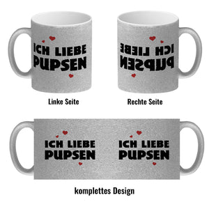 Ich liebe pupsen Furz Kaffeebecher