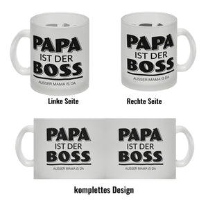 Papa ist der Boss. Außer Mama ist da Kaffeebecher