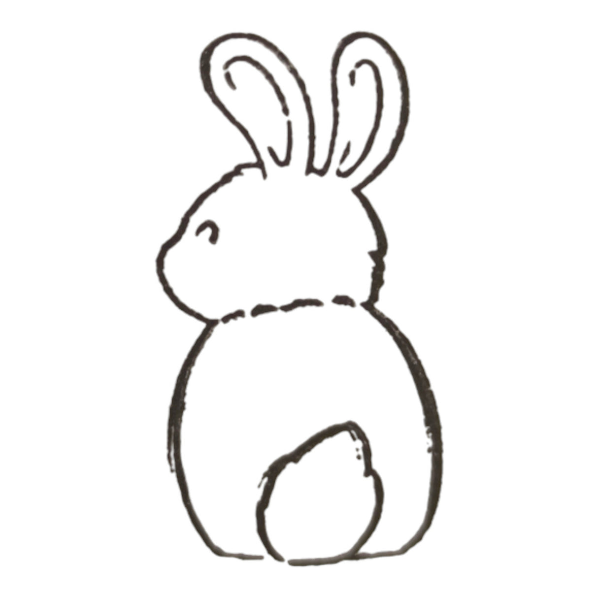 Hase Holzstempel
