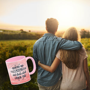Scheiß auf Valentinstag, ich liebe dich jeden Tag Kaffeebecher