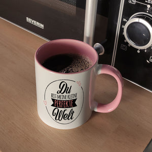 Du bist meine kleine perfekte Welt Kaffeebecher