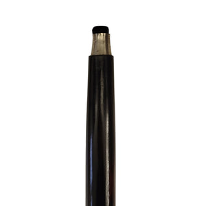 Artdeco-Stil Spazierstock aus Holz mit silbernem Griff aus Metall