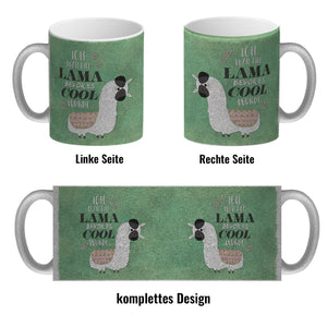 Kaffeebecher mit Spruch: Ich war ein Lama bevor es ...
