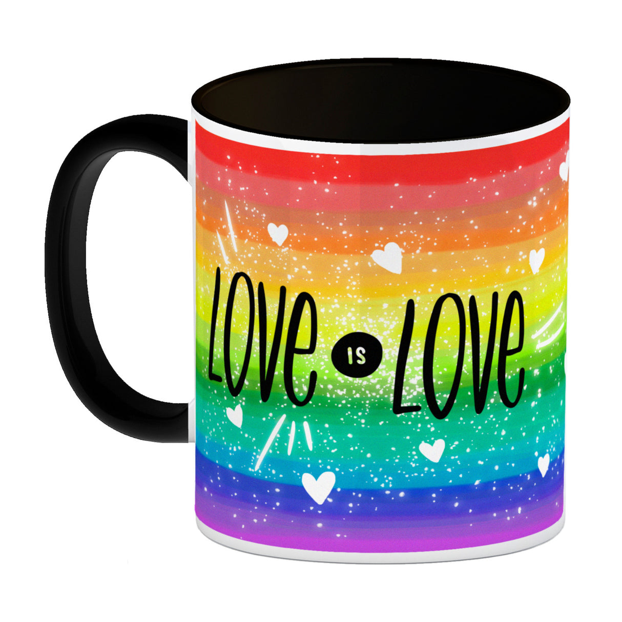 Love is Love Regenbogen Kaffeebecher