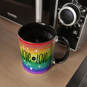 Love is Love Regenbogen Kaffeebecher