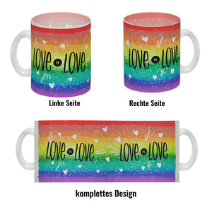 Love is Love Regenbogen Kaffeebecher