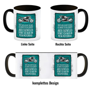 Ich denke nur an mein Motorrad Kaffeebecher
