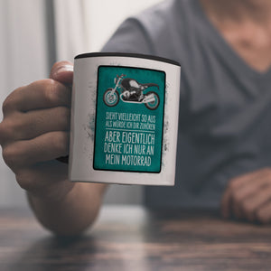 Ich denke nur an mein Motorrad Kaffeebecher