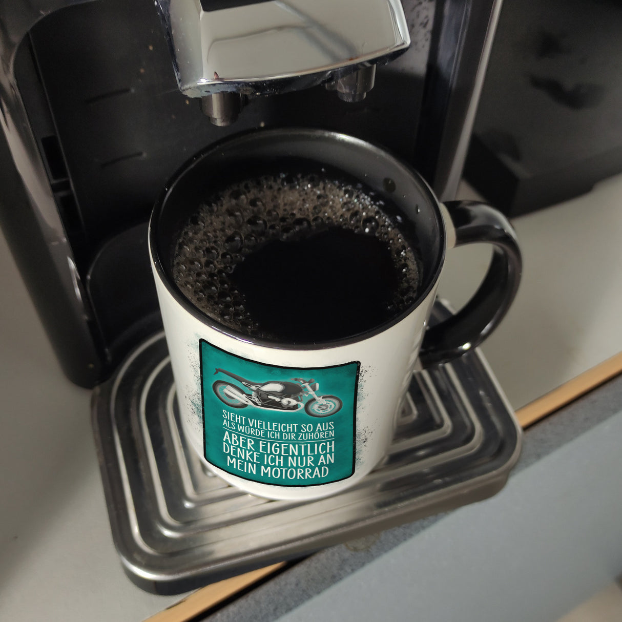 Ich denke nur an mein Motorrad Kaffeebecher