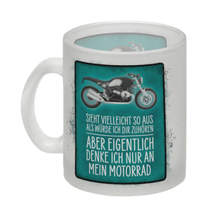 Ich denke nur an mein Motorrad Kaffeebecher