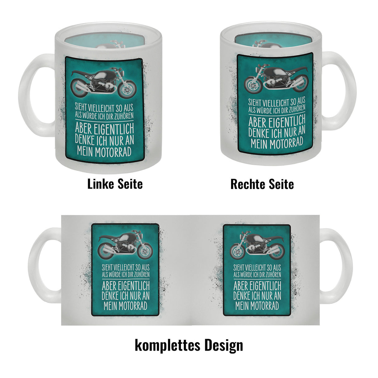 Ich denke nur an mein Motorrad Kaffeebecher