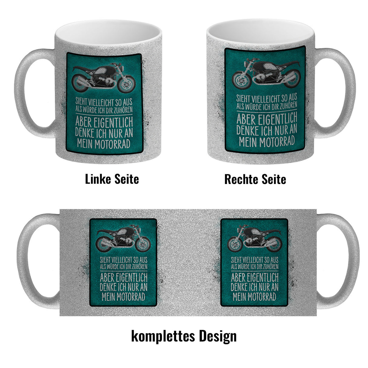 Ich denke nur an mein Motorrad Kaffeebecher
