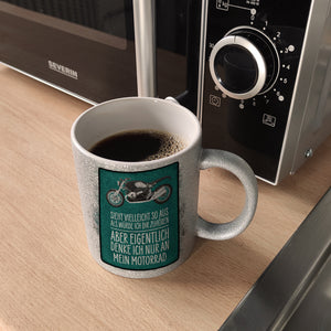 Ich denke nur an mein Motorrad Kaffeebecher