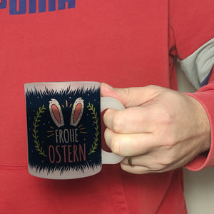 Kaffeebecher mit Spruch: Frohe Ostern