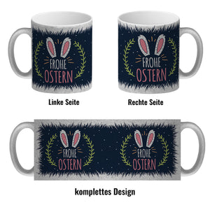 Kaffeebecher mit Spruch: Frohe Ostern