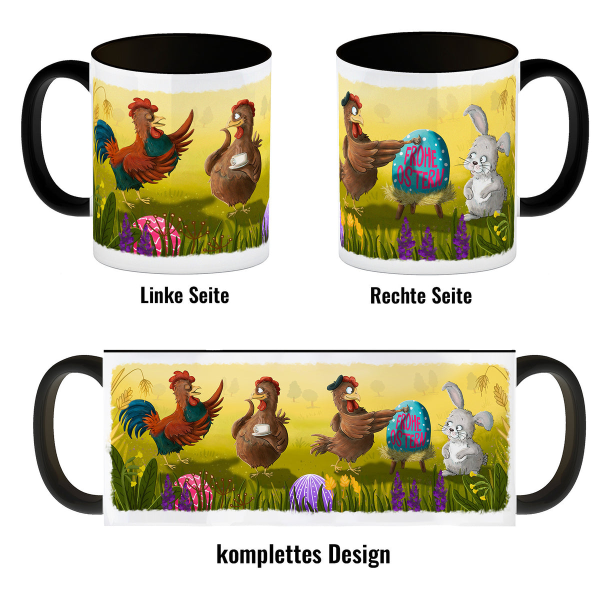 Frohe Ostern Kaffeebecher mit Ostermotiv