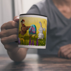 Frohe Ostern Kaffeebecher mit Ostermotiv
