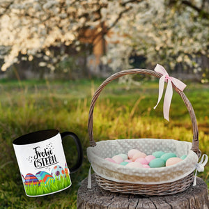 Kaffeebecher mit Spruch: Frohe Ostern