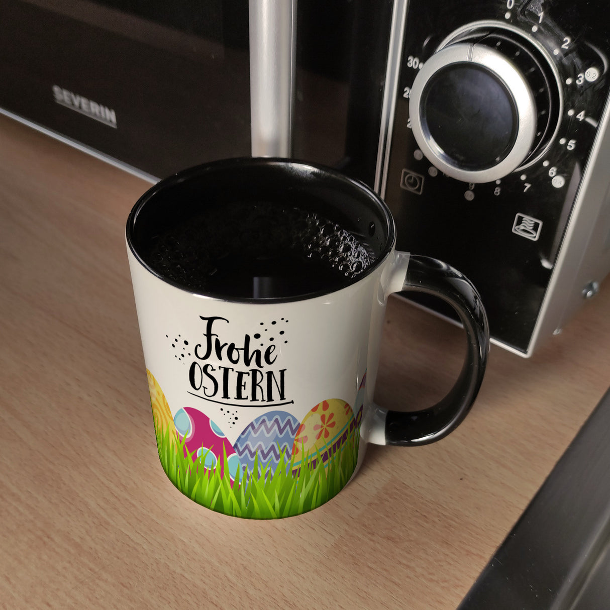 Kaffeebecher mit Spruch: Frohe Ostern