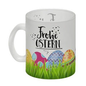 Kaffeebecher mit Spruch: Frohe Ostern