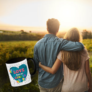 Kaffeebecher mit Spruch: Love has no gender