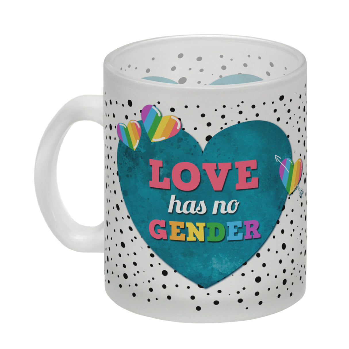 Kaffeebecher mit Spruch: Love has no gender