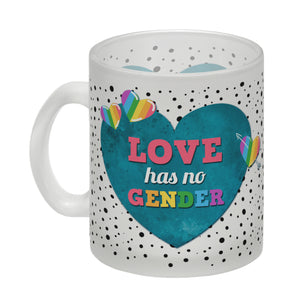 Kaffeebecher mit Spruch: Love has no gender