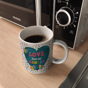Kaffeebecher mit Spruch: Love has no gender