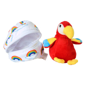 Papagei im Ei Kuscheltier
