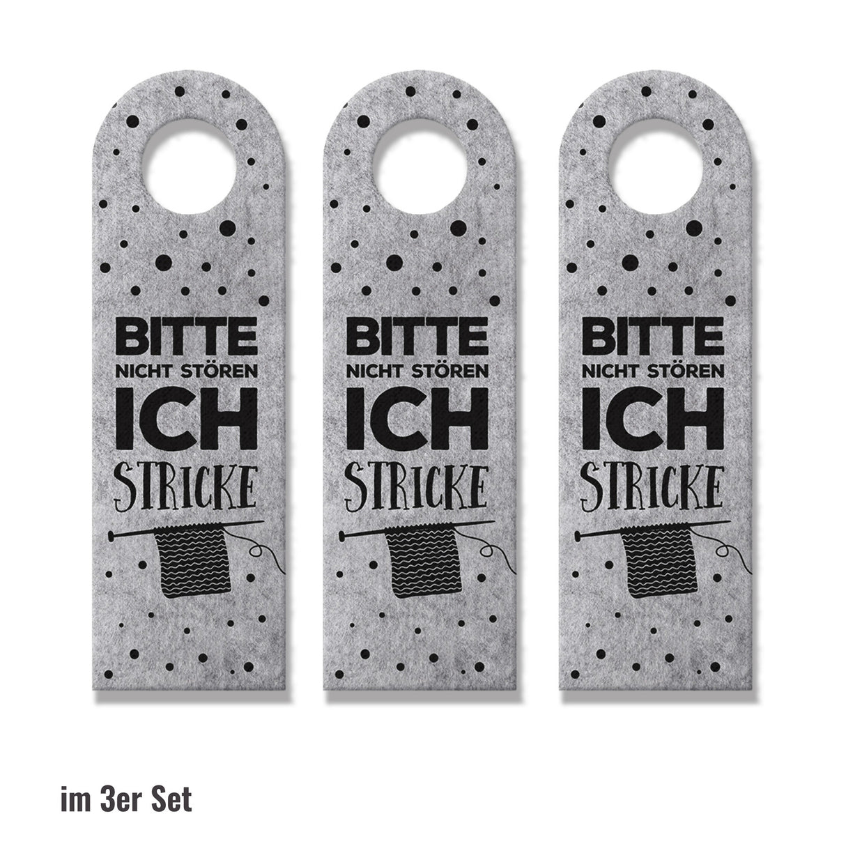 Bitte nicht stören, ich stricke oder Komm rein Türhänger