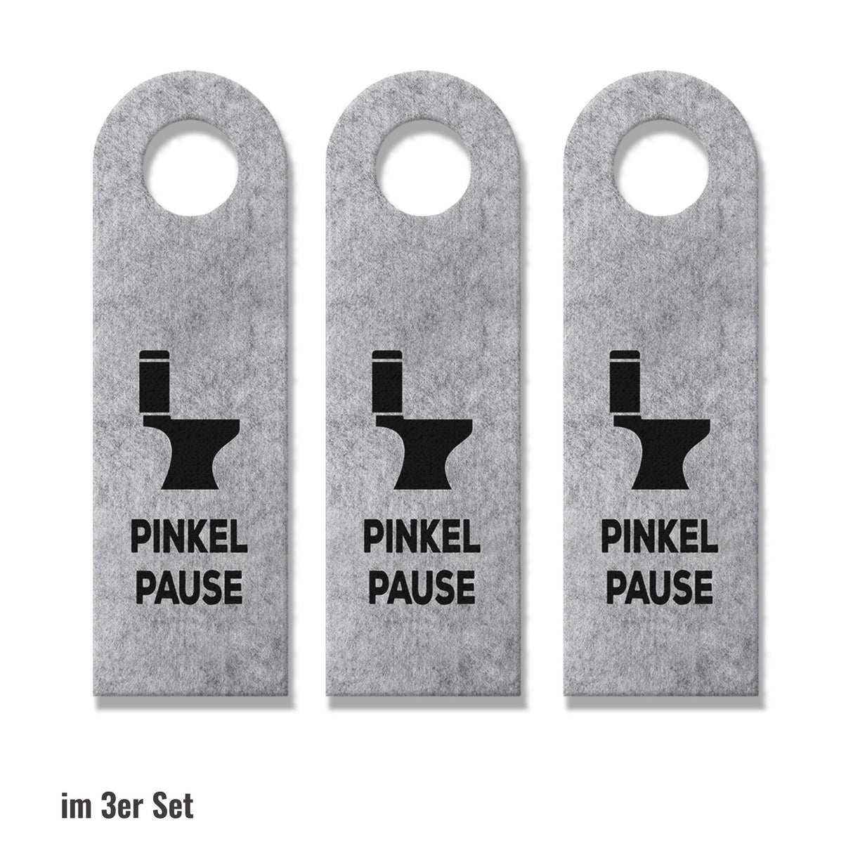 Toiletten Türhänger mit Klo Motiv und Spruch: Pinkelpause