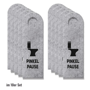 Toiletten Türhänger mit Klo Motiv und Spruch: Pinkelpause