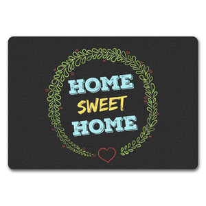 Home Sweet Home Fußmatte mit Blumen Motiv