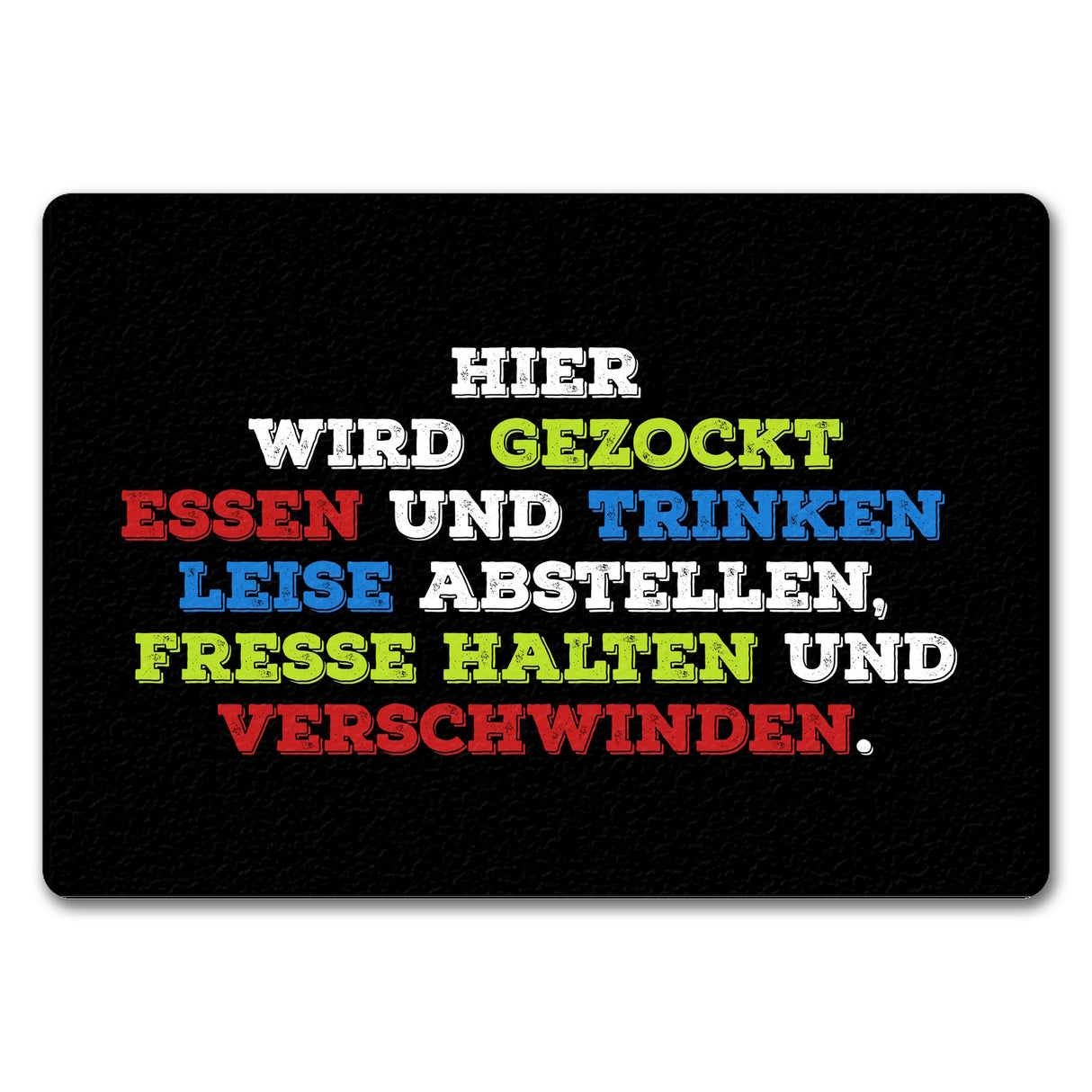 Hier wird gezockt… Fußmatte