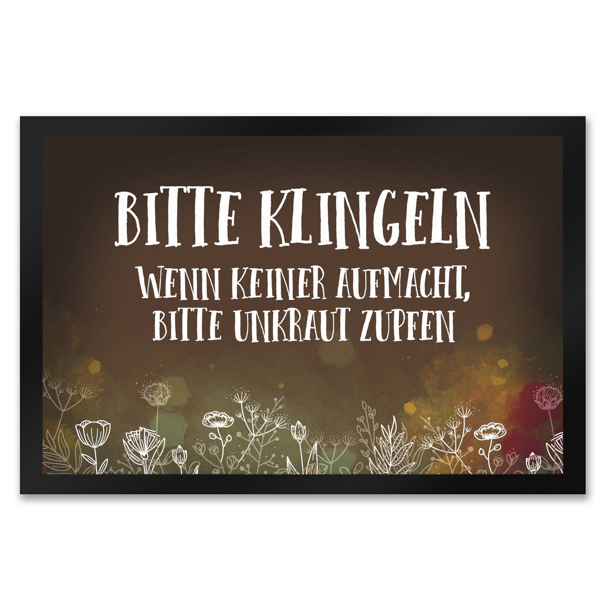 Bitte klingeln - Unkraut Fußmatte