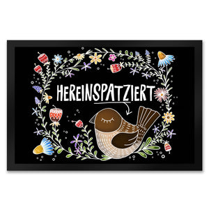 Hereinspatziert Vogel Fußmatte