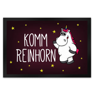 Komm Reinhorn Fußmatte mit Einhorn Motiv