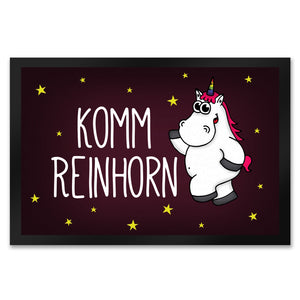 Komm Reinhorn Fußmatte mit Einhorn Motiv