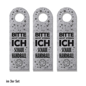 Bitte nicht stören, ich schaue Handball - Komm rein Türhänger