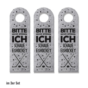 Bitte nicht stören, ich schaue Eishockey - Komm rein Türhänger