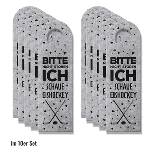 Bitte nicht stören, ich schaue Eishockey - Komm rein Türhänger