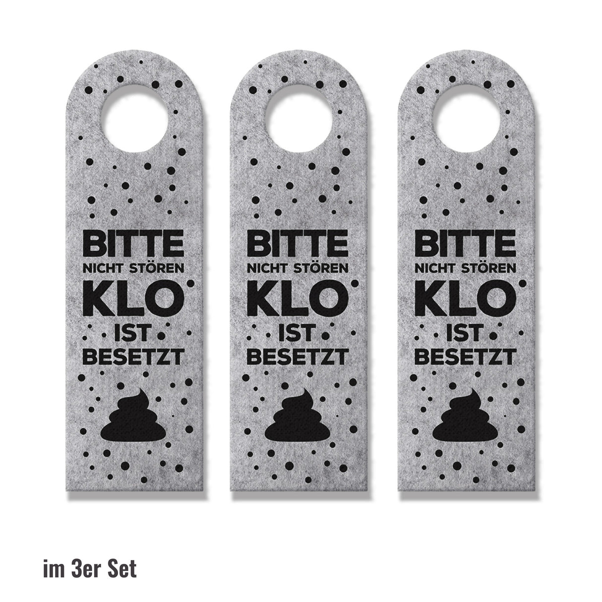 Klo ist besetzt oder Klo ist frei Türhänger