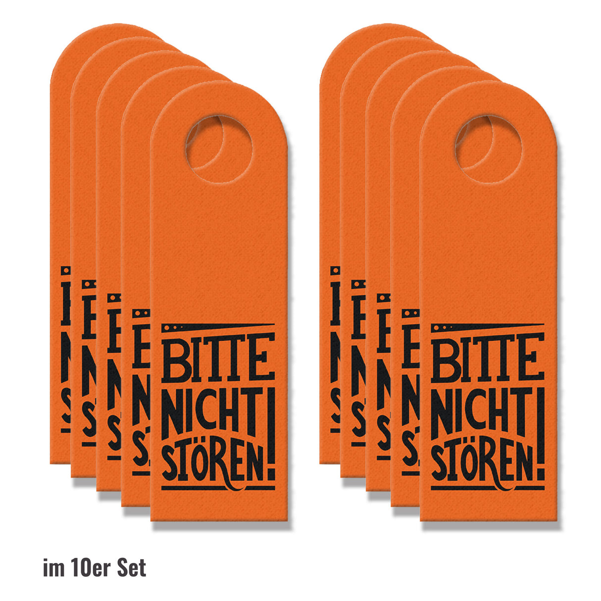 Bitte nicht stören! Türhänger in Orange