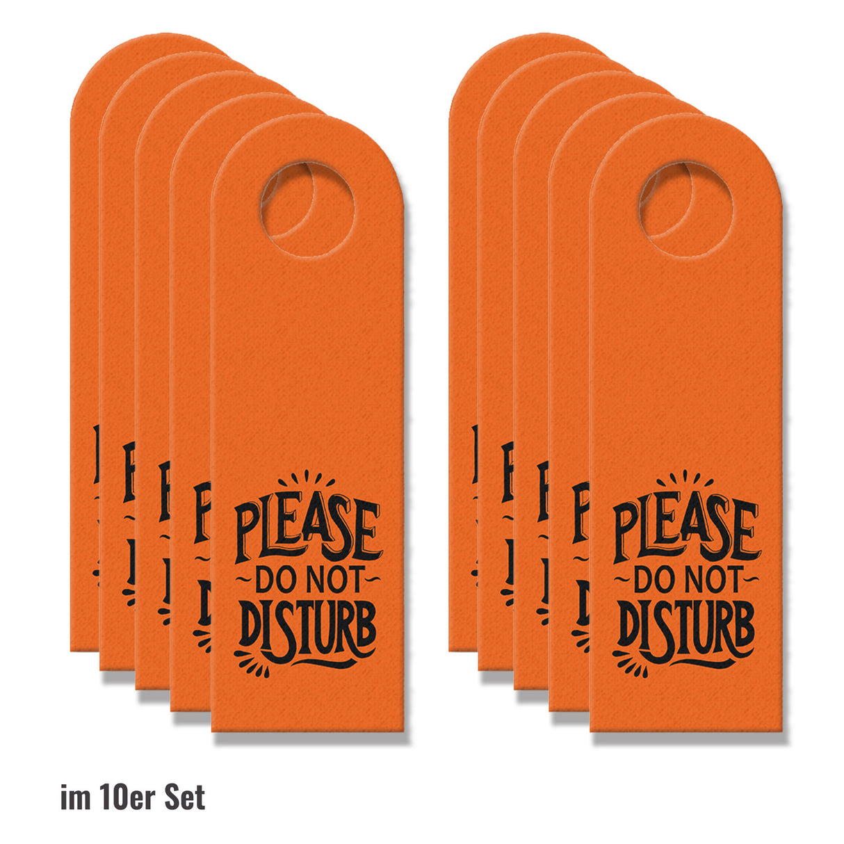 Please do not disturb Türhänger in Orange