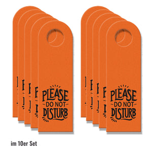 Please do not disturb Türhänger in Orange